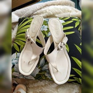 Prada Ivory Heeled Sandals